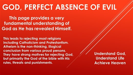 God Perfect Absence of Evil